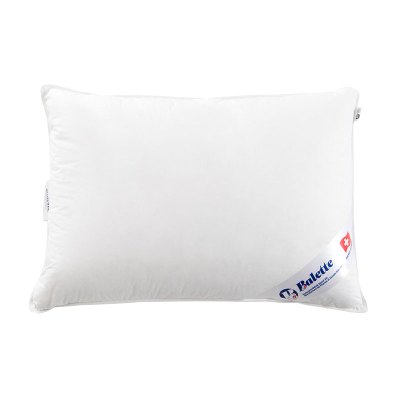 欧洲五星酒店选用贝儿帝（Balette）瑞士进口60%羽绒枕头枕芯三层立体鸭绒枕四季适用安睡枕一只装白色50*70cm