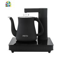 茶皇子自动上水电热水壶保温一体智能家用茶台烧水壶泡茶专用套装 FENGHOU 银色不锈钢款