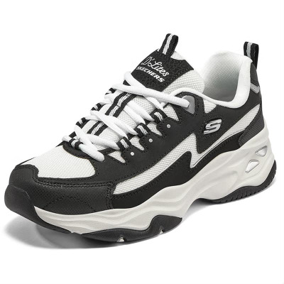 斯凯奇女款休闲老爹鞋149491/BKW-5.5双