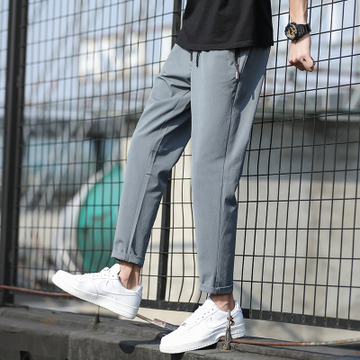 四季款男士长裤大码微弹商务休闲裤运动九分裤直筒长裤男裤戈琳诗祺
