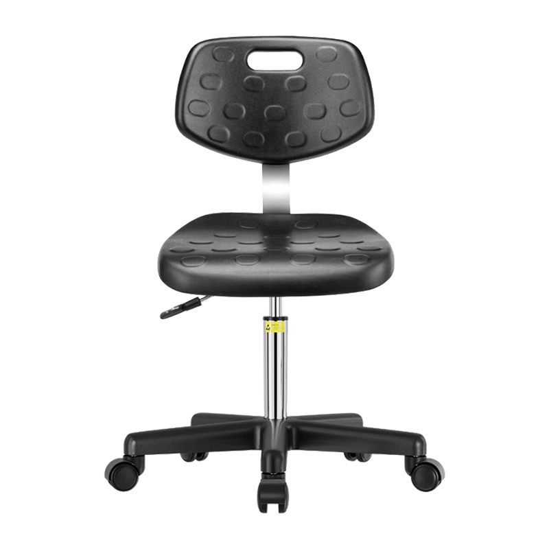 臻远ZY-7957防静电椅子车间流水线升降椅子 40-54cm黑尼龙脚轮子款