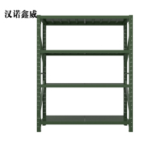 汉诺鑫威消防铁锹镐农具摆放架安保装备器材存放架军绿色拆装盾牌货架1.5米长存放架1500*600*2000