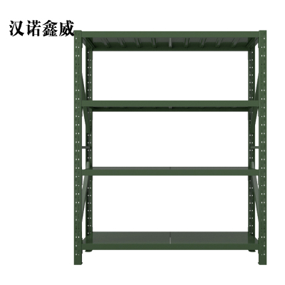 汉诺鑫威消防铁锹镐农具摆放架安保装备器材存放架军绿色拆装盾牌货架1.5米长存放架1500*600*2000