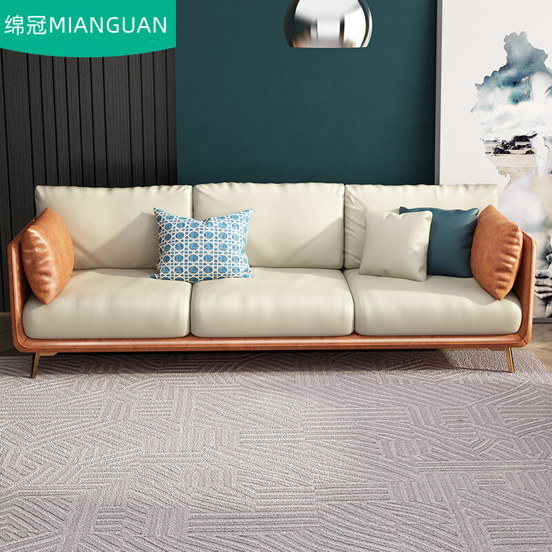 绵冠布艺沙发三防纳米科技布沙发组合客厅简约轻奢客厅家具
