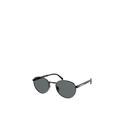  普拉达(PRADA)全框金属太阳镜男款有色镜片时尚耐用修饰脸型 灰色