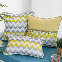 北欧棉布艺沙发抱枕柠檬靠枕套不含芯色腰枕靠垫时尚简约家居