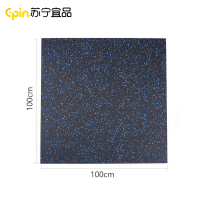 苏宁宜品健身房橡胶地垫防滑减震隔音防砸缓冲地板健身地垫运动地胶 SNYP-HL100-2