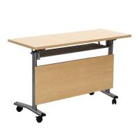 山利奥 办公桌 折叠长条桌培训职员桌移动多功能课桌椅 1200*400*750mm 1张