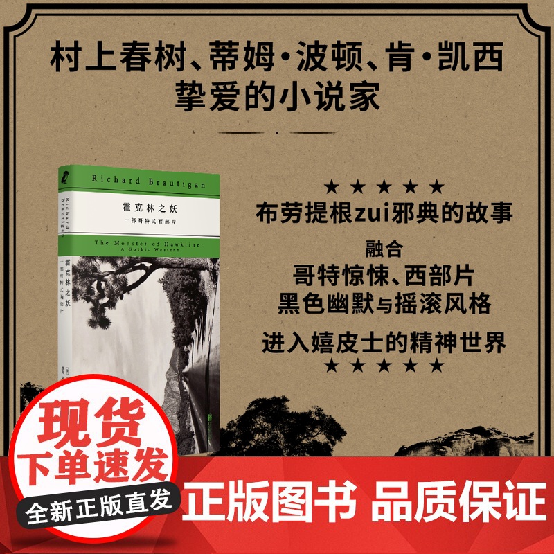 正版 霍克林之妖:一部哥特式西部片 布劳提根邪典小说 进入嬉皮士的精神世界 哥特惊悚西部片黑色幽默摇滚风格外国小说书