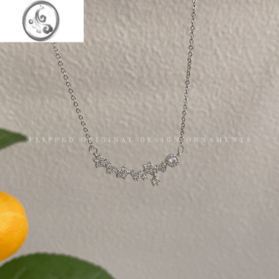 JiMi锆石不掉色星星项链女轻奢高级感锁骨链简约