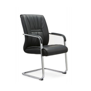 初嘉(CJ)BGY-35家用会议椅办公椅培训室黑色皮椅学习椅会客椅子舒适座椅