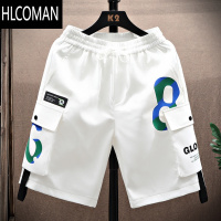 HLCOMAN夏季5分短裤男款青少年潮牌宽松工装五分裤初中高中学生4四分中裤