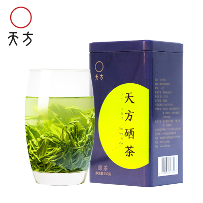 [天然含硒]春茶安徽天方茶叶150g一级硒茶绿茶春茶 高山手工炒青绿茶 小罐装茶叶安徽天方茶叶石台硒茶