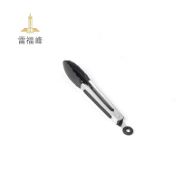 雷福峰硅胶食物夹烘培面包夹黑色7寸/个