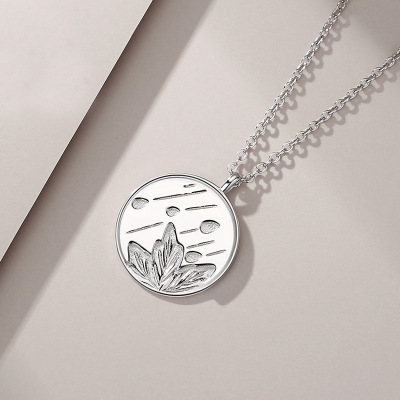 小众设计枫雨同行s925纯银情侣项链一对创意ins博主推荐七夕礼物送女朋友老婆情人节七夕生日礼物