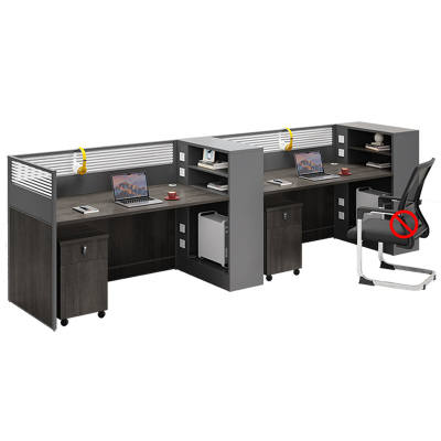 芙瑞塔职员桌 并排双人位+柜张