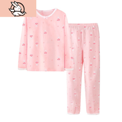 HUAYANGTU儿童秋衣秋裤套装棉冬女孩春秋宝宝保暖衣棉家居打底女童内衣内衣童