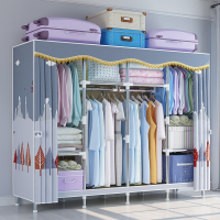 [补贴10%]组装布衣柜出租房用家用卧室简易衣柜结实耐用宿舍收纳组装衣橱实木