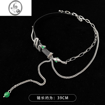 JiMi原创设计灵蛇项链女冷淡风choker脖颈链高级感项圈小众设计锁骨链