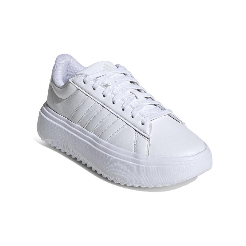 阿迪达斯(adidas)adidas女生运动休闲板鞋 lace闭合圆头厚底透气