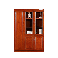榭邦1207书柜办公家具 办公室柜文件柜储物柜木质资料柜油漆贴木皮储物柜文件柜