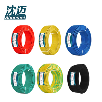 沈迈 铜芯单股软电线 ZR-RV-4mm²(95米) /捆