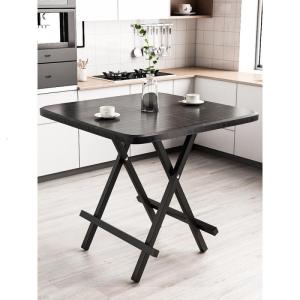 折叠桌家用简约餐桌出租屋租房小户型折叠桌子圆桌简易吃饭小桌子
