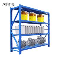 卢顺郎德承重300kg货架置物架钢制货架长200宽50高200CM