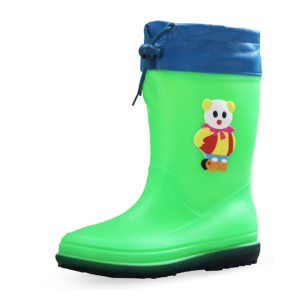 DOUBLESTAR双星DSA901 双星可爱甜美单雨靴儿童雨鞋PVC冬季男女加棉中筒防滑雨靴可拆卸棉套女士可爱防水雨鞋