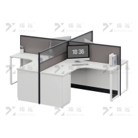 臻远 ZYGW-120屏风工作卡位职员桌办公桌 十型四人位