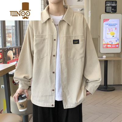 YANXU少年感穿搭白色衬衫男士潮牌痞帅感日系薄款短袖衬衣外套