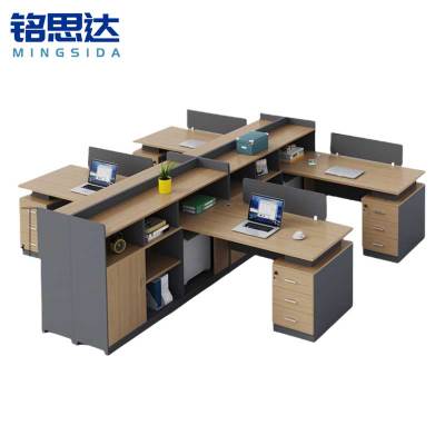 铭思达屏风工位四人含柜套