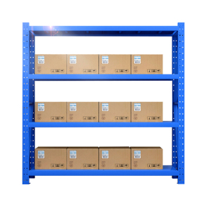 帅畅仓库仓储货架四层金属五金货架家用中型重型置物架展示架子200KG150*50*200