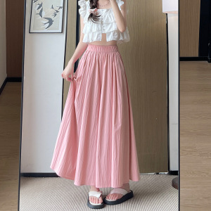 黑色山本裙裤女夏季2026新款垂感棉麻高腰半身裙小个子冰丝阔腿裤
