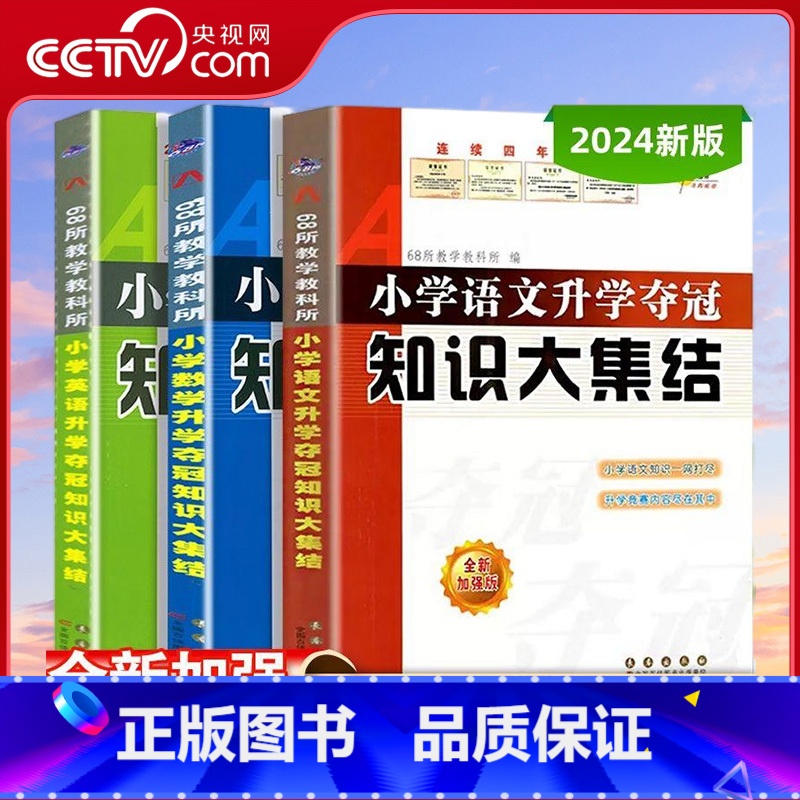 小升初知识大集结 语数外三册 小学升初中 [正版]央视网2024全国68所小学语文升学夺冠知识大集结 小升初全新加强版基