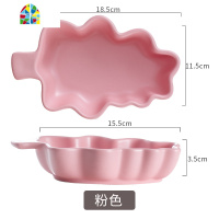 北欧碗陶瓷家用创意儿童好看可爱餐具网红ins套装沙拉碗异形碟子 FENGHOU 白色圣诞树碗(量尺寸再)