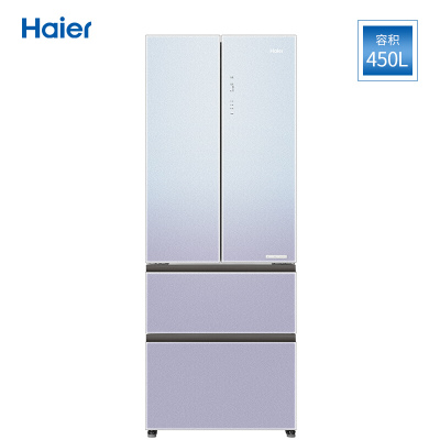 Haier海尔多门冰箱BCD-450WGHFD5VG1U1风冷无霜1级双变频智能语音干湿分储智能联网电冰箱