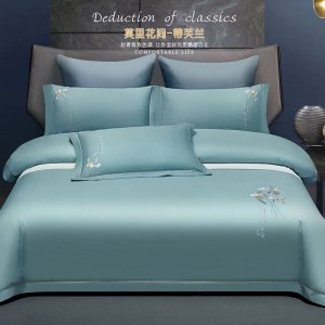 安琪尔高支棉绣花莫里花间四件套200*230套