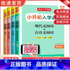 语文+数学+英语+满分作文 小学升初中 [正版]2023新版彩绘小升初入学必刷题语文现代文古诗文阅读数学易错题英语完型填