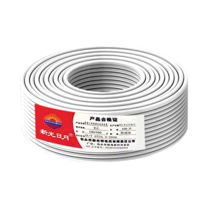 新光日月聚氯乙烯绝缘软电线电缆护套线 RVV(白/黑)(3芯)0.75平方/每米