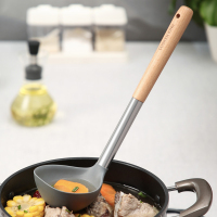 炊大皇(COOKER KING) 木柄硅胶汤勺 PT36452