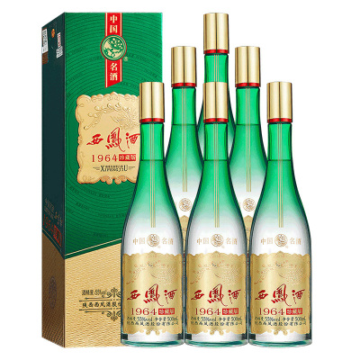 [酒厂直营]西凤酒1964珍藏版55度500ml*6瓶整箱白酒凤香型