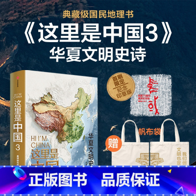 这里是中国3 [正版]这里是中国3 首刷限定纪念印章版赠帆布袋 星球研究所著 一书铺开数千年华夏文明璀璨长卷 中华文明有