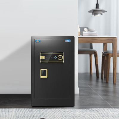 虎牌 保险柜 家用办公小型指纹密码WiFi保险箱全钢防盗可入墙保密保管柜 博瑞系列 60cm 钢琴黑
