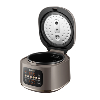 苏泊尔智能方形电饭煲4L茶色铝合金内胆750W二级能效触摸控制可预约热饭功能SF40FC3035