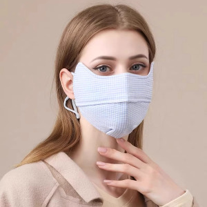 冬季高颜值加厚口罩女保暖开口护眼角防寒纯棉可水洗护脸面罩