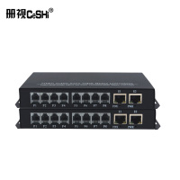 册视4路电话加2路千兆网络电话语音转光纤收发器CS-4P2ET对