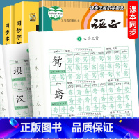 同步字帖+同步作文 小学三年级 [正版]三年级同步练字帖上册下册硬笔书法练字本每日一练人教版语文生字写字本三年级字帖小学