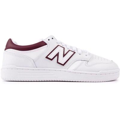 新百伦(New Balance)New Balance休闲板鞋男鞋白红拼色复古缓震系