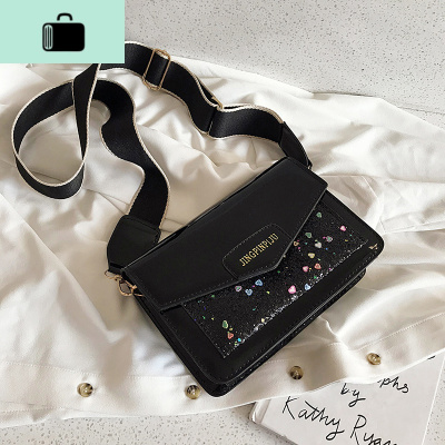 高级感包包洋气女包2020新款春季潮百搭宽带斜挎包时尚单肩小方包NEW LAKE女斜挎包